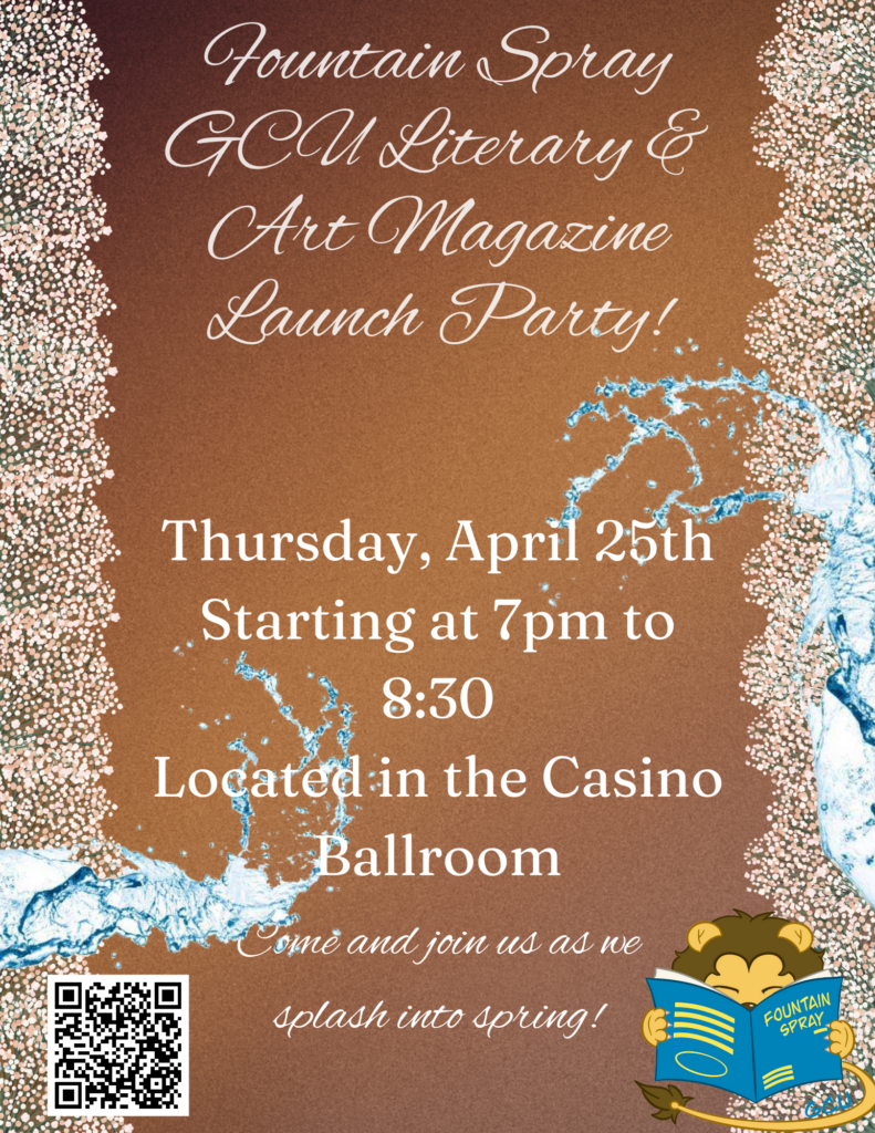 Invitation to the fountain spray release party